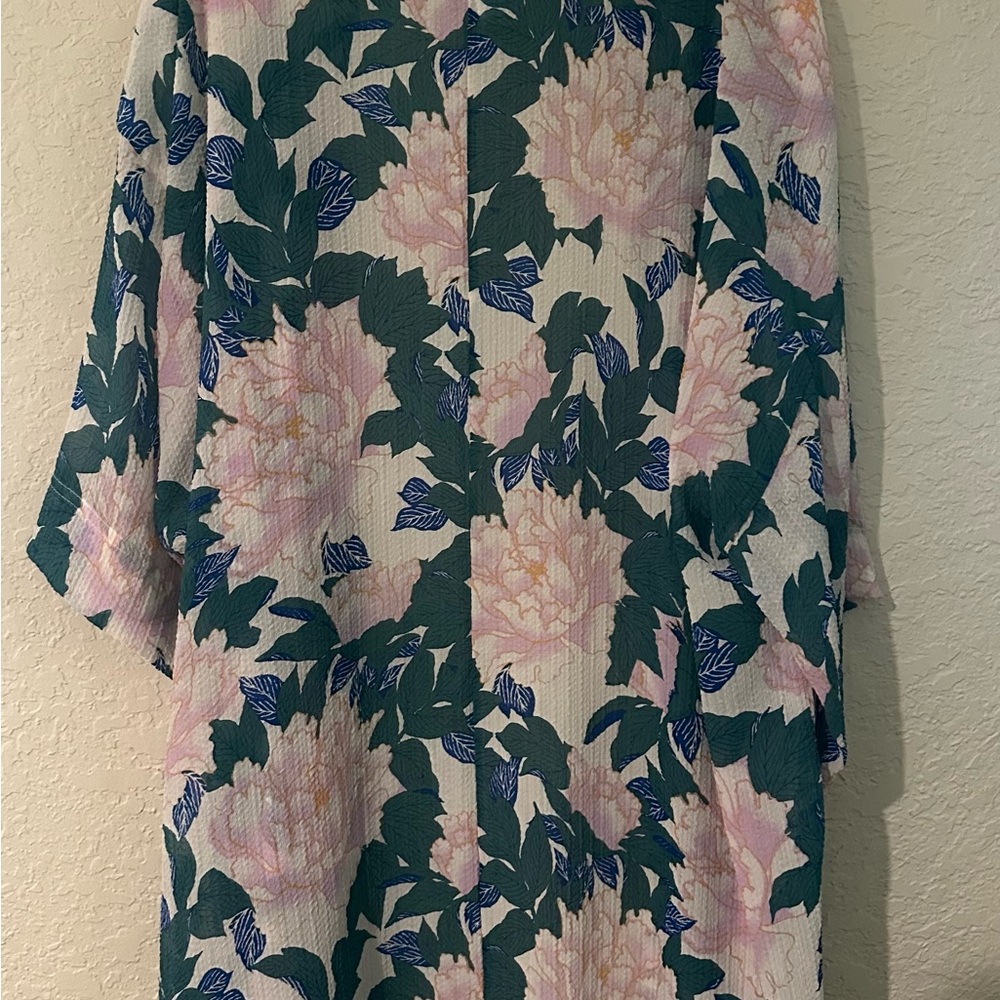 BNWT Intimately Free People Floral Boho Open Robe Duster Kimono Size Small - Picture 3 of 6